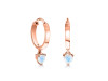 Moonstone Heart Hoop Earring RBM-RDE-1231.
