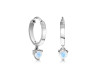 Moonstone Heart Hoop Earring RBM-RDE-1231.