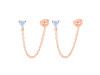 Moonstone Chain Stud Earring RBM-RDE-1235.