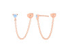 Moonstone Chain Stud Earring RBM-RDE-1235.