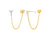 Moonstone Chain Stud Earring RBM-RDE-1235.