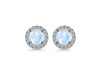 Moonstone & White Topaz Stud Earring RBM-RDE-1259.