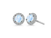 Moonstone & White Topaz Stud Earring RBM-RDE-1259.
