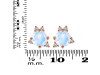 Moonstone & White Topaz Stud Earring RBM-RDE-1260.