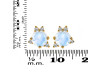 Moonstone & White Topaz Stud Earring RBM-RDE-1260.