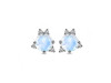 Moonstone & White Topaz Stud Earring RBM-RDE-1260.