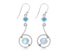 Moonstone & Blue Topaz Earring RBM-RDE-155.