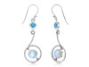 Moonstone & Blue Topaz Earring RBM-RDE-155.