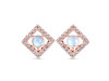 Moonstone & White Topaz Stud Earring RBM-RDE-847.