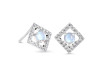 Moonstone & White Topaz Stud Earring RBM-RDE-847.
