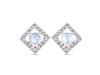 Moonstone & White Topaz Stud Earring RBM-RDE-847.