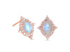 Moonstone & White Topaz Stud Earring RBM-RDE-849.
