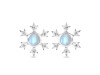 Moonstone & White Topaz Stud Earring RBM-RDE-854.