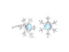 Moonstone & White Topaz Stud Earring RBM-RDE-854.