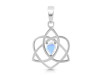 Moonstone Triquetra Heart Knot Pendant RBM-RDEP-880.