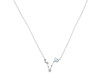 Pisces Zodiac Star Constellation Moonstone & White Topaz Necklace RBM-RDN-387.