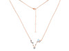 Pisces Zodiac Star Constellation Moonstone & White Topaz Necklace RBM-RDN-387.