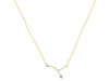 cancer Zodiac Star Constellation Moonstone & White Topaz Necklace RBM-RDN-486.