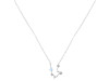 Aquarius Zodiac Star Constellation Moonstone & White Topaz Necklace RBM-RDN-487.