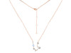 Aquarius Zodiac Star Constellation Moonstone & White Topaz Necklace RBM-RDN-487.
