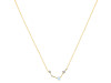 Aries Zodiac Star Constellation Moonstone & White Topaz Necklace RBM-RDN-488.