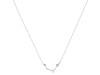 Aries Zodiac Star Constellation Moonstone & White Topaz Necklace RBM-RDN-488.