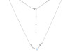 Aries Zodiac Star Constellation Moonstone & White Topaz Necklace RBM-RDN-488.