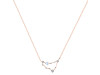 Capricorn Zodiac Star Constellation Moonstone & White Topaz Necklace RBM-RDN-489.