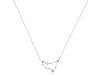 Capricorn Zodiac Star Constellation Moonstone & White Topaz Necklace RBM-RDN-489.