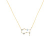 Gemini Zodiac Star Constellation Moonstone & White Topaz Necklace RBM-RDN-490.