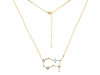 Gemini Zodiac Star Constellation Moonstone & White Topaz Necklace RBM-RDN-490.