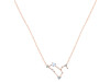 Leo Zodiac Star Constellation Moonstone & White Topaz Necklace RBM-RDN-493.