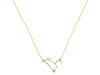 Leo Zodiac Star Constellation Moonstone & White Topaz Necklace RBM-RDN-493.