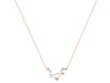 Libra Zodiac Star Constellation Moonstone & White Topaz Necklace RBM-RDN-494.