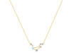 Libra Zodiac Star Constellation Moonstone & White Topaz Necklace RBM-RDN-494.