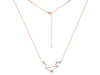 Libra Zodiac Star Constellation Moonstone & White Topaz Necklace RBM-RDN-494.