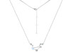 Libra Zodiac Star Constellation Moonstone & White Topaz Necklace RBM-RDN-494.
