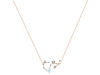 Scorpio Zodiac Star Constellation Moonstone & White Topaz Necklace RBM-RDN-495.