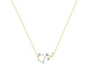 Scorpio Zodiac Star Constellation Moonstone & White Topaz Necklace RBM-RDN-495.