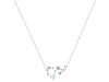 Scorpio Zodiac Star Constellation Moonstone & White Topaz Necklace RBM-RDN-495.