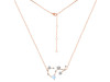 Scorpio Zodiac Star Constellation Moonstone & White Topaz Necklace RBM-RDN-495.