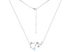 Scorpio Zodiac Star Constellation Moonstone & White Topaz Necklace RBM-RDN-495.