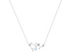 Sagittarius Zodiac Star Constellation Moonstone & White Topaz Necklace RBM-RDN-496.