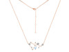 Sagittarius Zodiac Star Constellation Moonstone & White Topaz Necklace RBM-RDN-496.