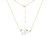 Sagittarius Zodiac Star Constellation Moonstone & White Topaz Necklace RBM-RDN-496.