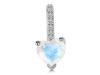 Moonstone & White Topaz Pendant RBM-RDP-540.