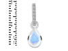 Moonstone & White Topaz Pendant RBM-RDP-779-CZ-LOOP.