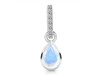 Moonstone & White Topaz Pendant RBM-RDP-779-CZ-LOOP.