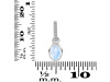 Moonstone & White Topaz Pendant RBM-RDP-780-CZ-LOOP.