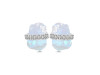 Moonstone Raw Crystal & White Topaz Stud Earring RBM-RE-381.